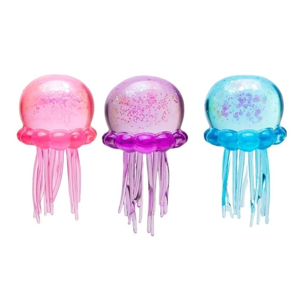 NeeDoh JellySquish Jellyfish Fidget Toy Pick Your Color Pink Blue Purple Glitter - Picture 5 of 9